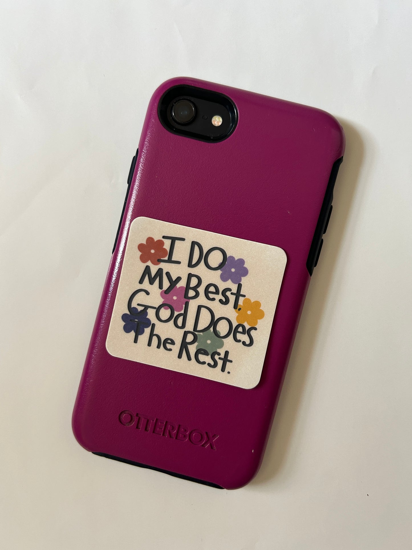 I Do My Best, God Does The Rest Vinyl Sticker/Matte/Weatherproof/Decal
