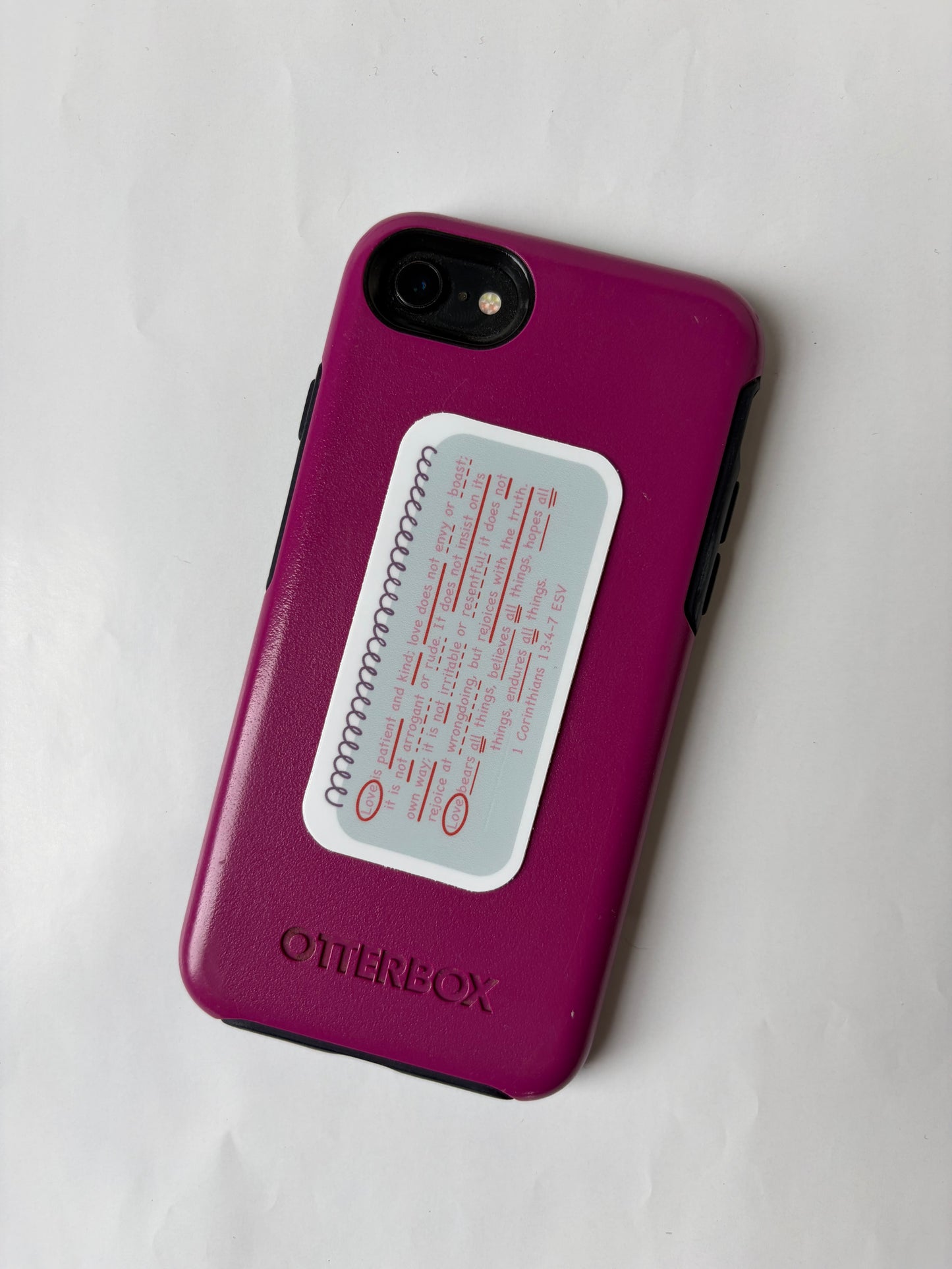 Love Is Patient and Love Is Kind 1 Corinthians 13:4-7 Vinyl Sticker/Matte/Weatherproof/Decal