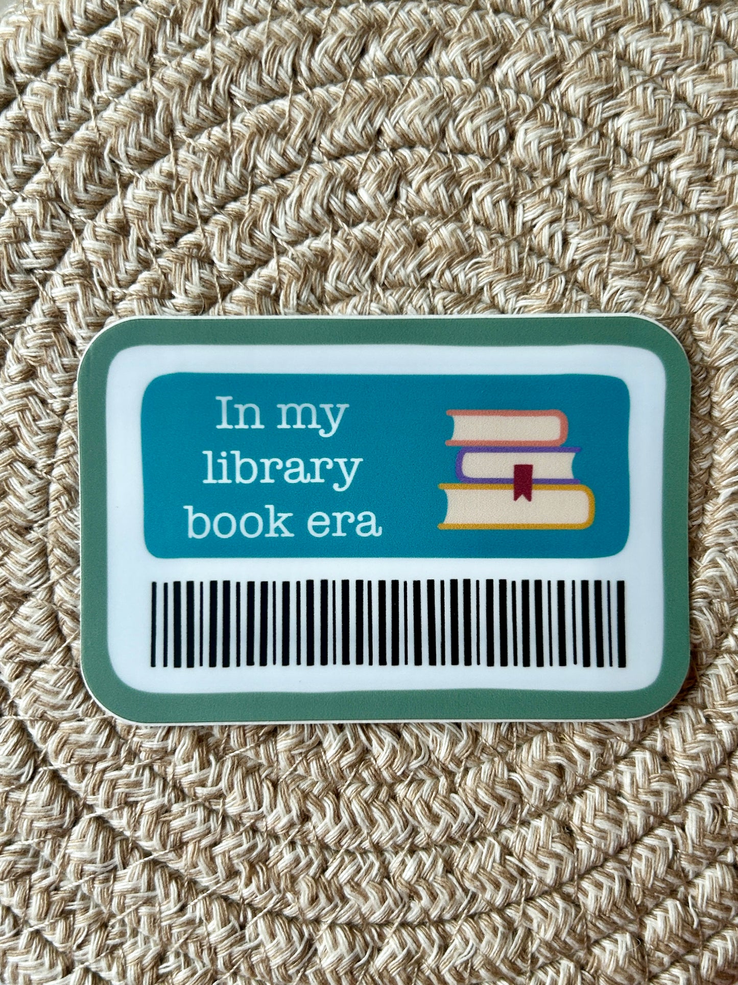 In My Library Book Era Vinyl Sticker/Matte Waterproof/Decal