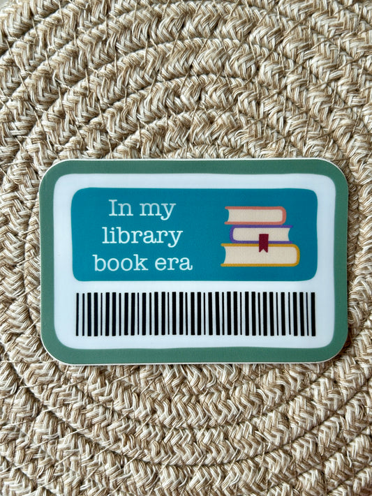 In My Library Book Era Vinyl Sticker/Matte Waterproof/Decal