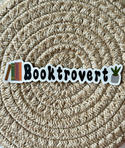 Booktrovert Vinyl Sticker/Matte/Weatherproof/Decal