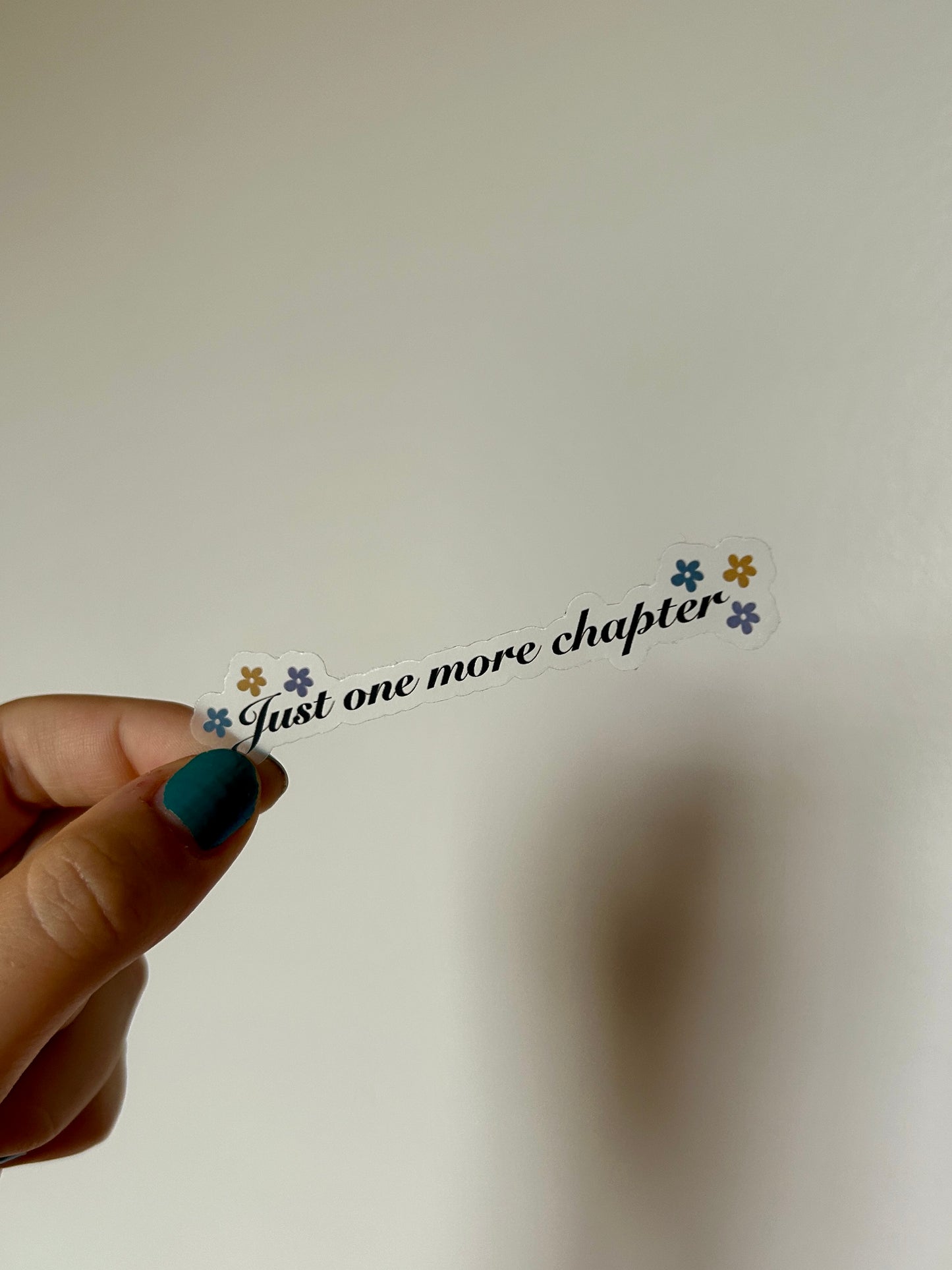 One More Chapter Clear Vinyl Sticker/Matte Weatherproof/Decal