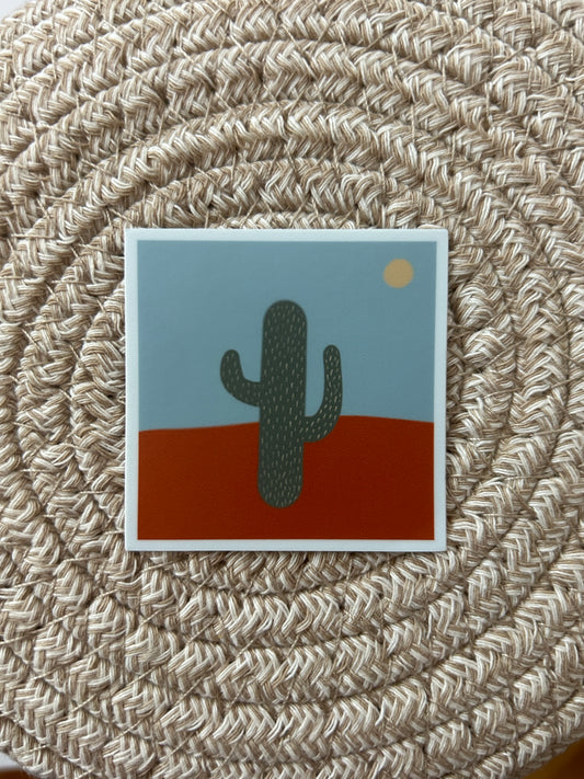 Prickly The Cactus Vinyl Sticker/Matte Weatherproof/Decal